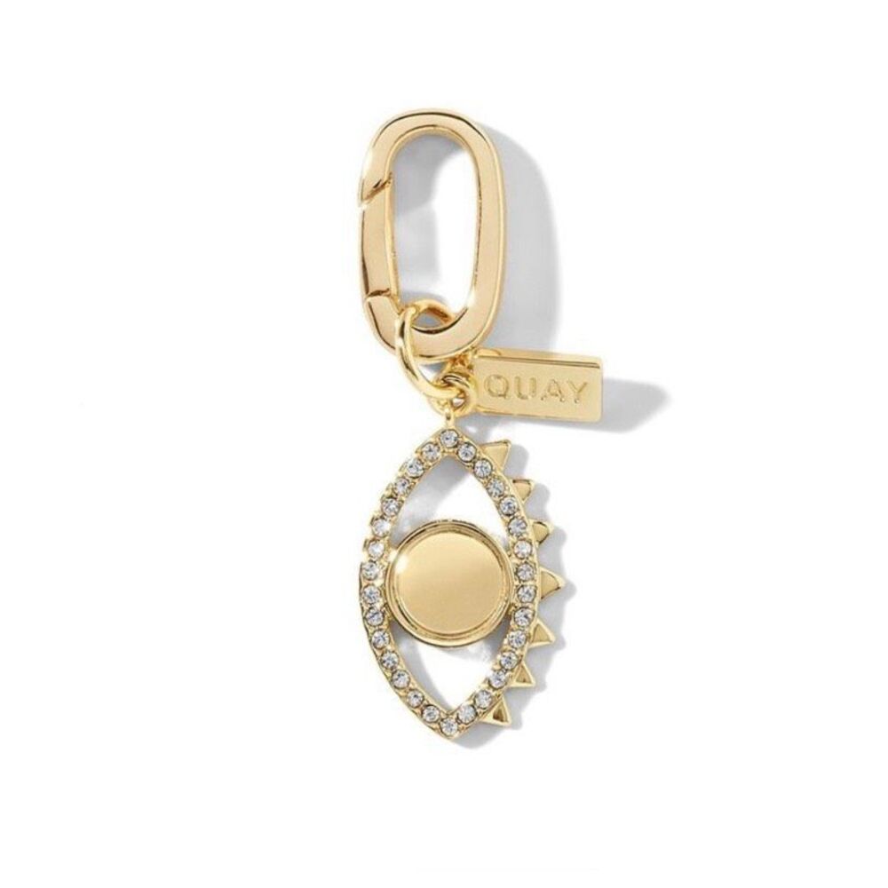 Quay Australia Gold 14k Plated I See You Evil Eye Necklace Bracelet Charm